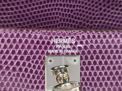 HERMES Kelly Purple Handbag