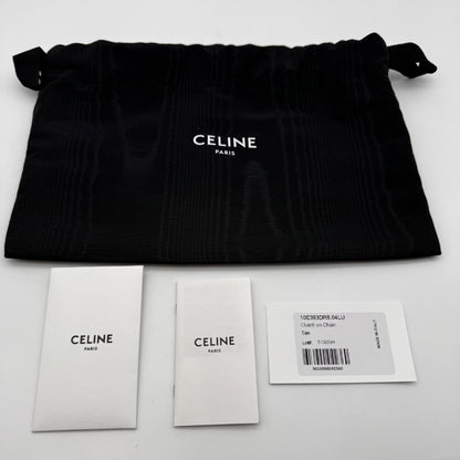 CELINE Clutch Cuir Triomphe Shoulder Bag Model Number: 10E383DR804LU Box, Dust Bag, and Shopper Included