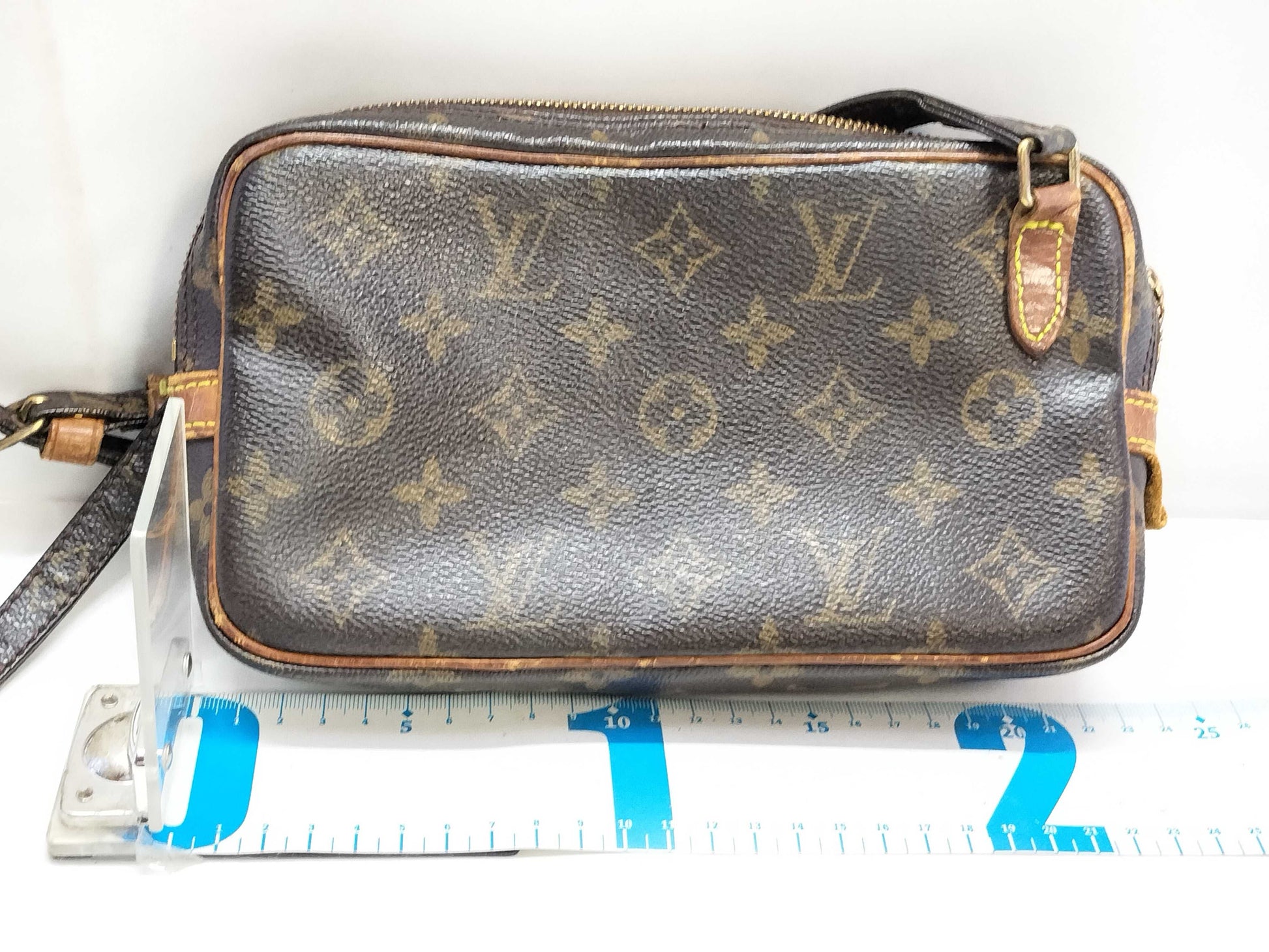 LOUIS VUITTON Monogram Pochette Marly Bandouliere M51828 Brown Shoulder Bag