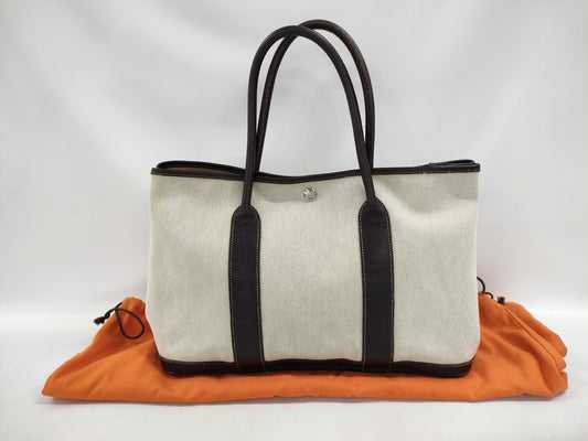 HERMES Garden Party PM Toile J Tote Bag