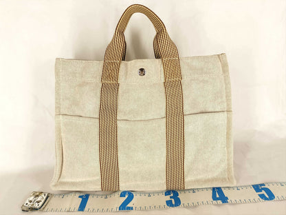 HERMES Foul Tote Hermes New Foul Tote MM Tote Bag Beige