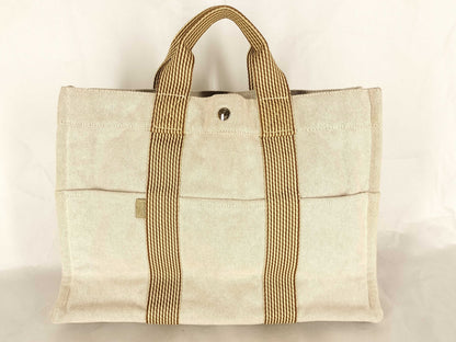 HERMES Foul Tote Hermes New Foul Tote MM Tote Bag Beige