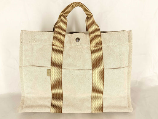 HERMES Foul Tote Hermes New Foul Tote MM Tote Bag Beige
