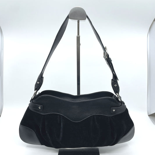 Salvatore Ferragamo Gancini One-Shoulder Bag, Black