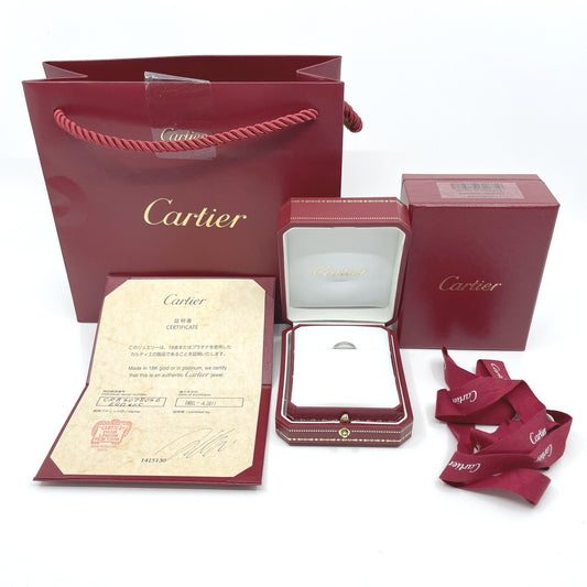 Cartier Band #46 Pt950 2.4g Ring 