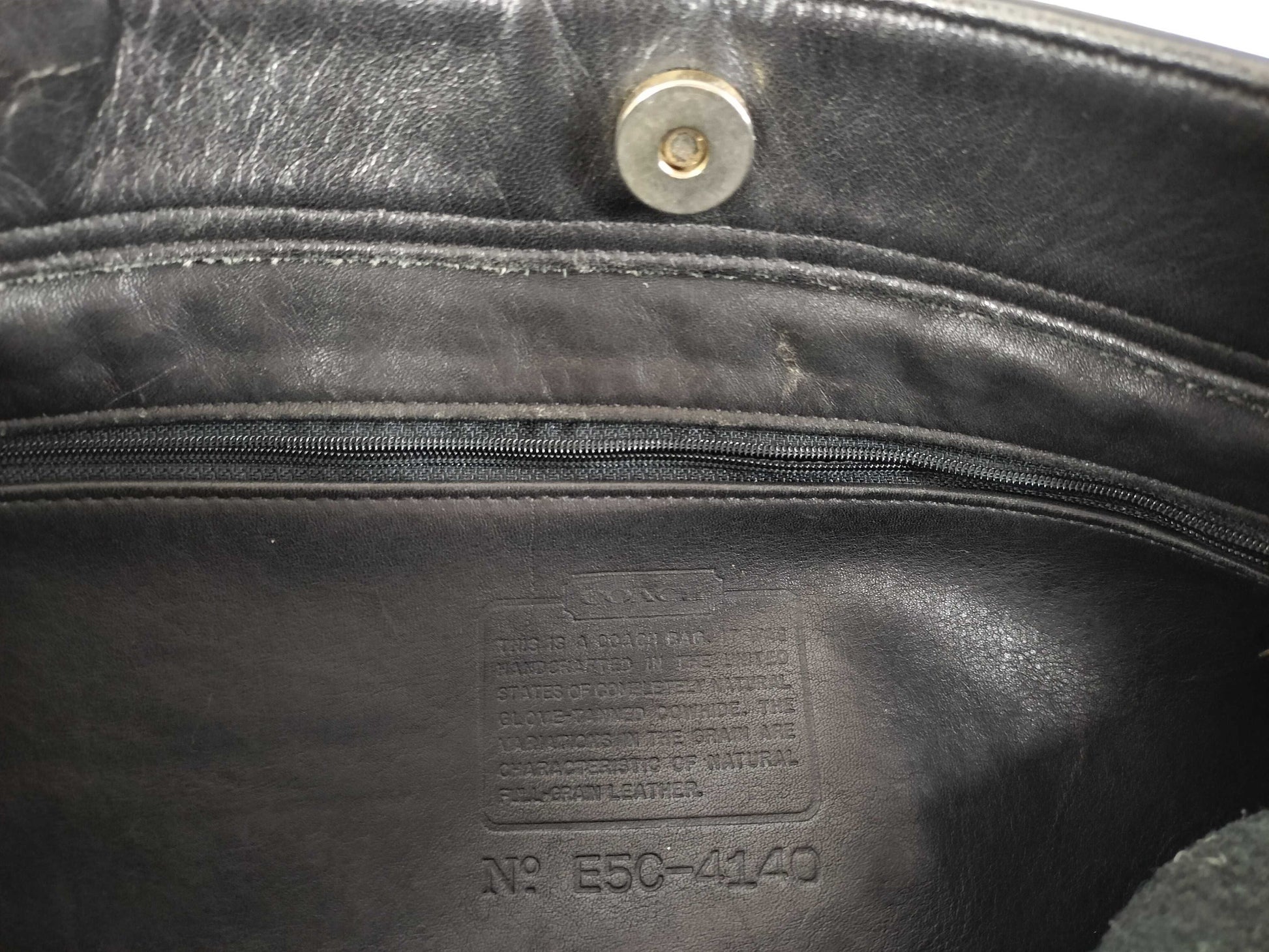 COACH COACH Leather Bag Black Tote Bag