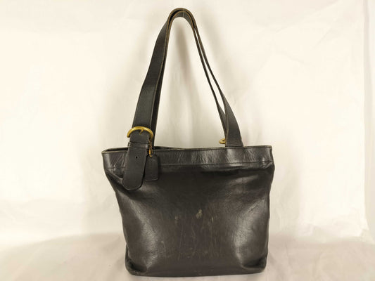 COACH COACH Leather Bag Black Tote Bag