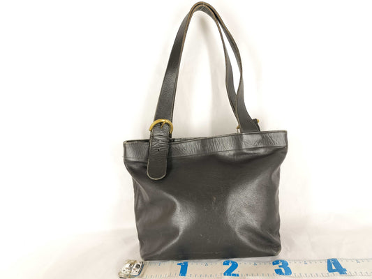 COACH COACH Leather Bag Black Tote Bag