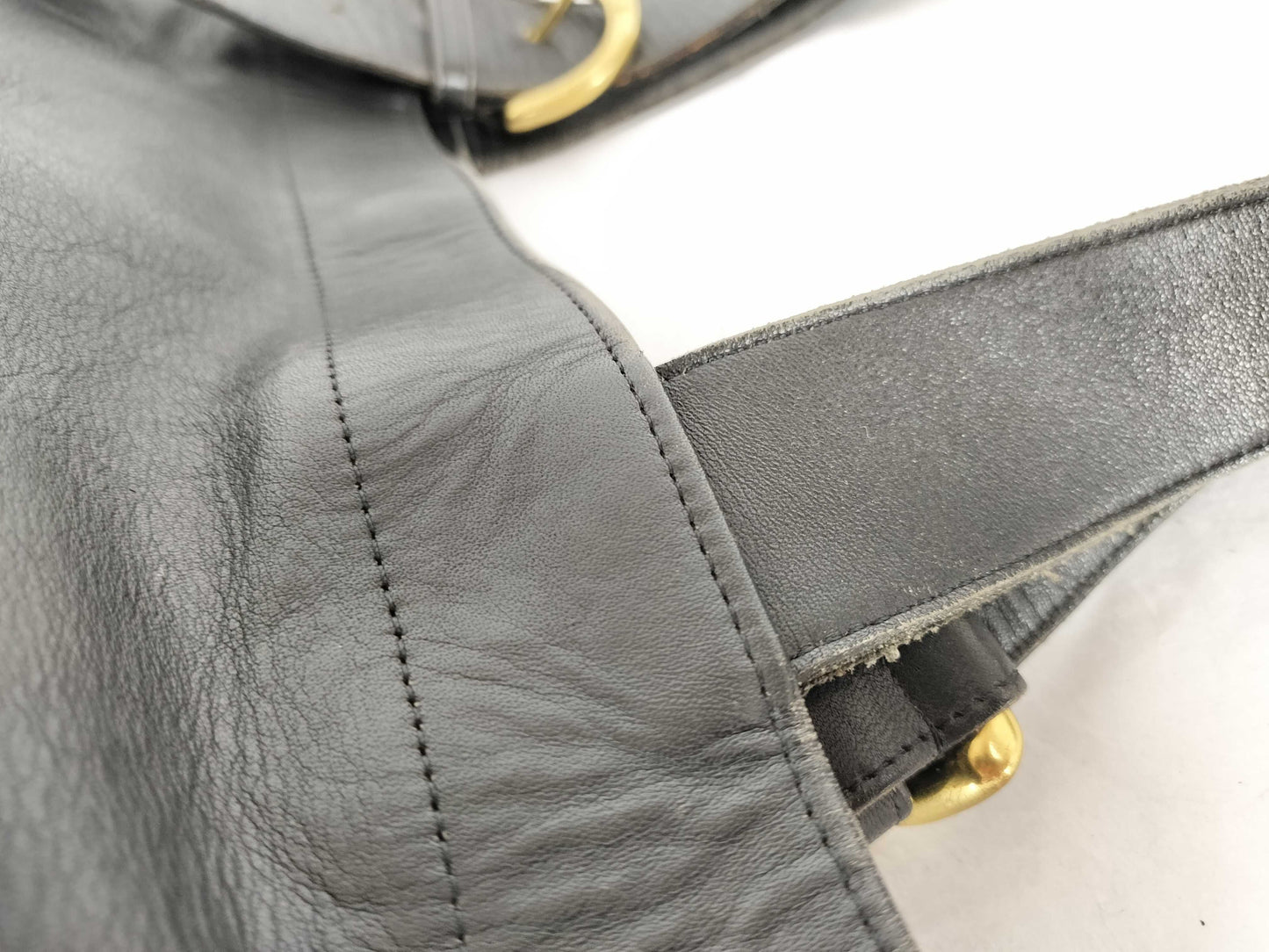 COACH COACH Leather Bag Black Tote Bag
