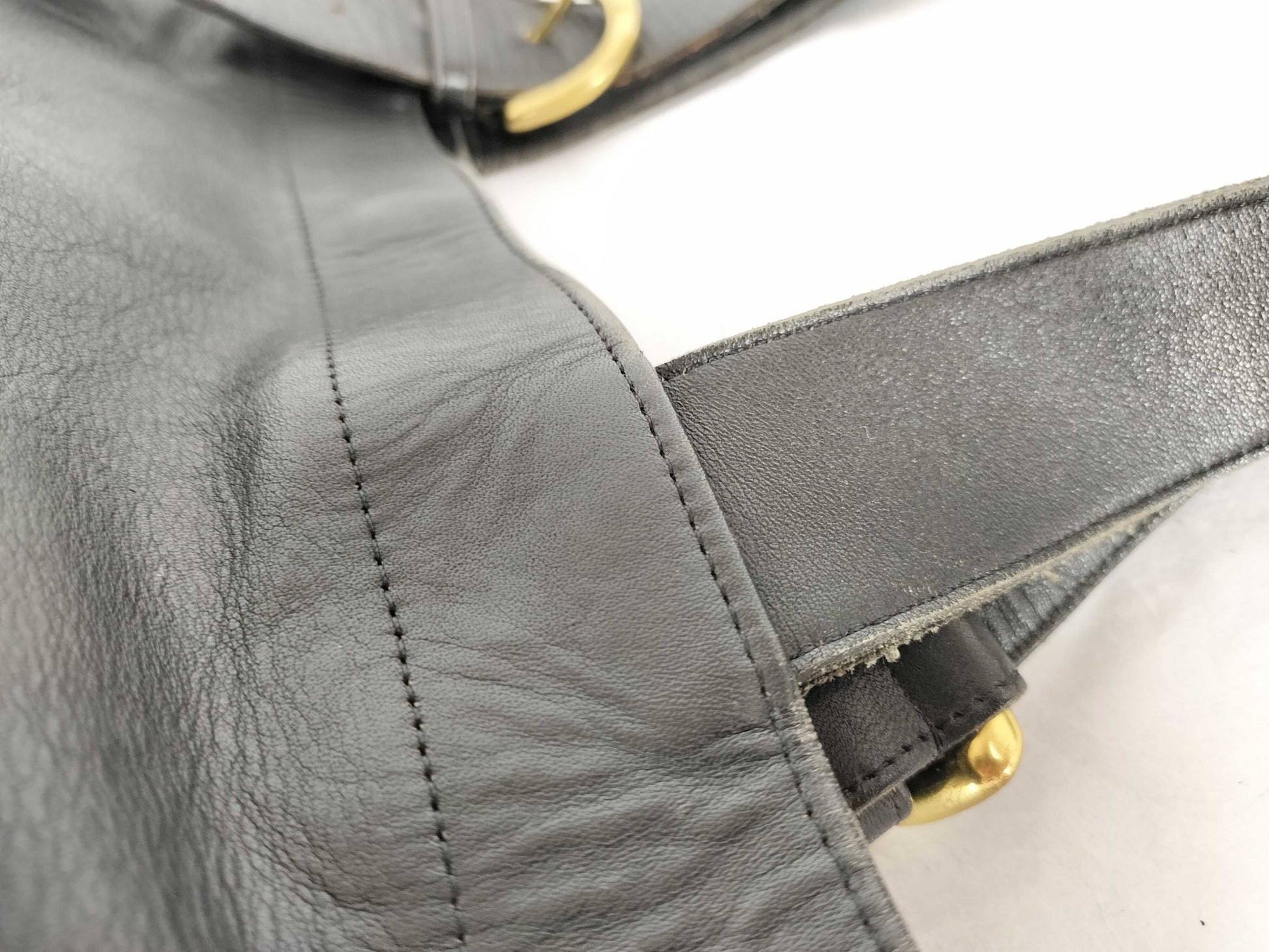 COACH COACH Leather Bag Black Tote Bag