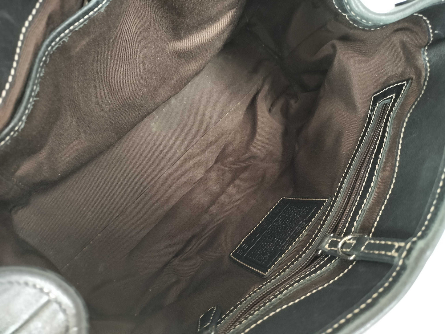 COACH COACH Leather Bag Black Tote Bag
