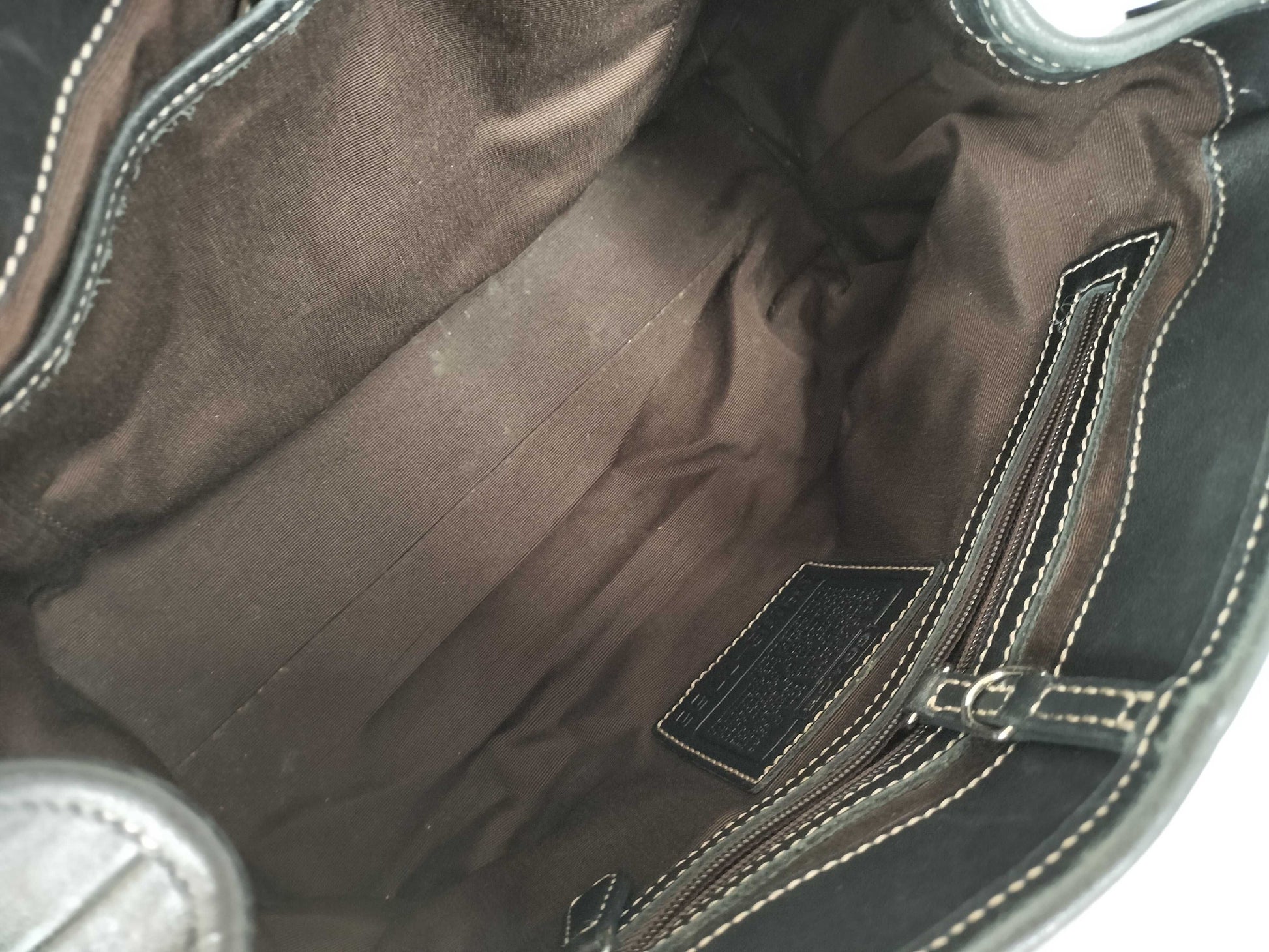 COACH COACH Leather Bag Black Tote Bag