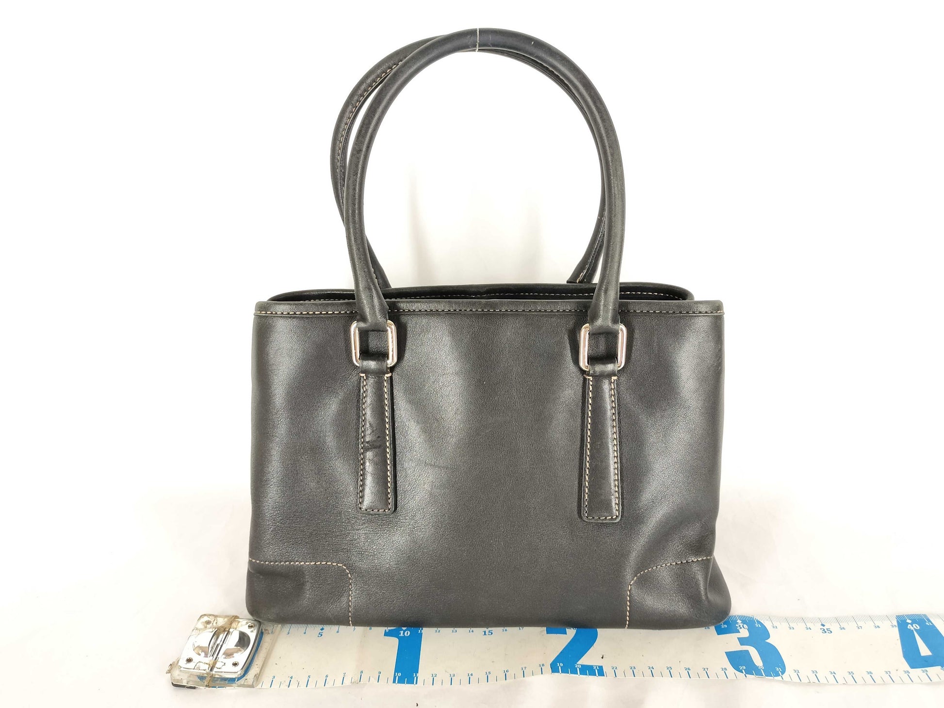 COACH COACH Leather Bag Black Tote Bag