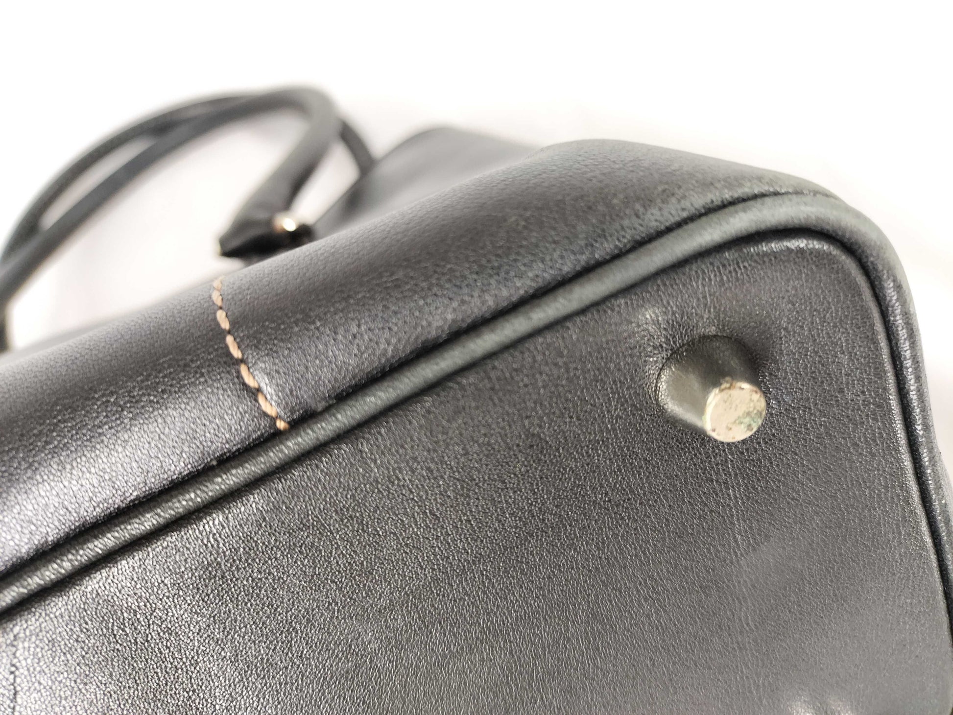 COACH COACH Leather Bag Black Tote Bag