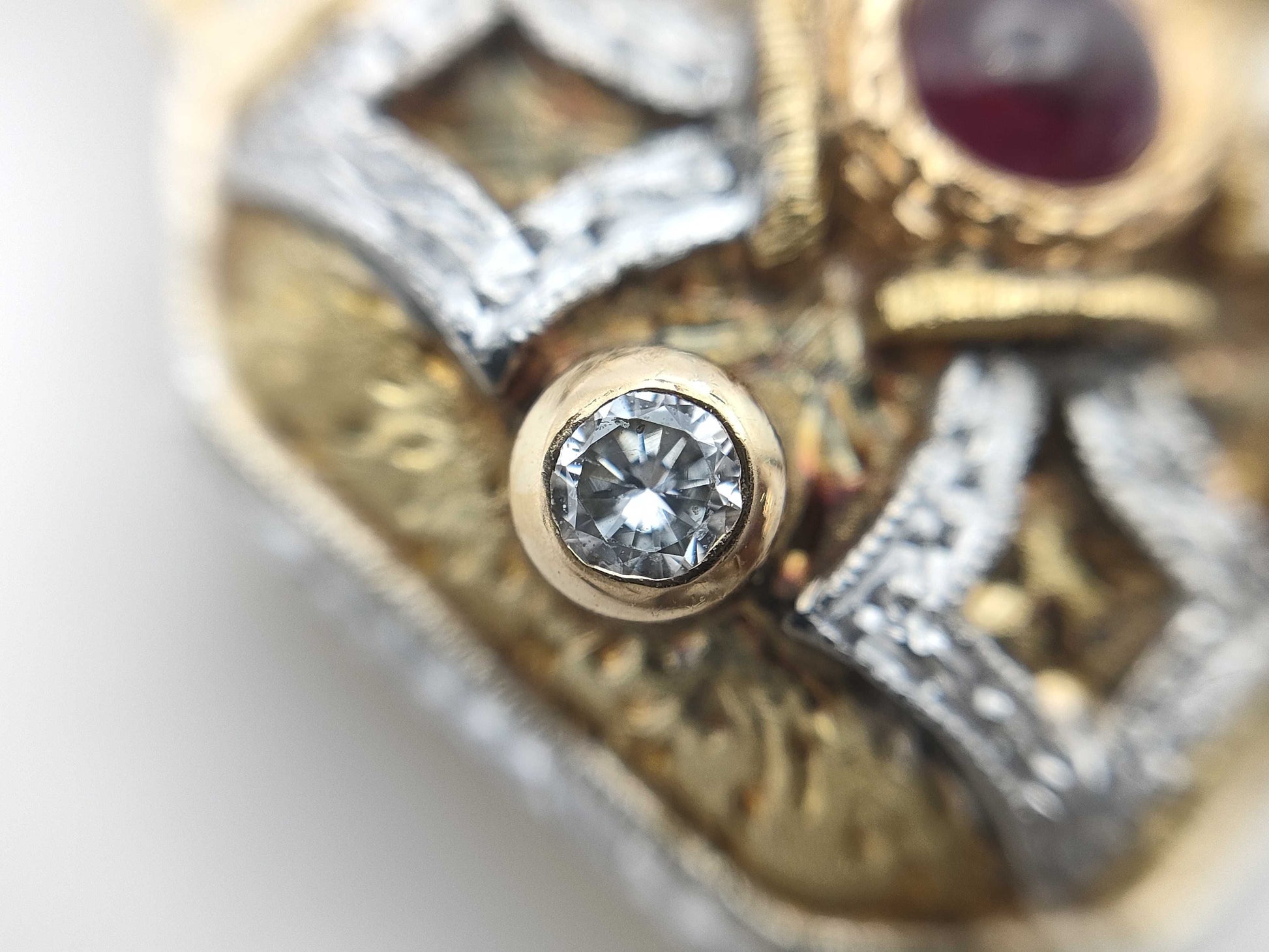 CAZZANIGA Perfume Bottle, Ruby and Diamond, 750, 50.9g, Earrings 