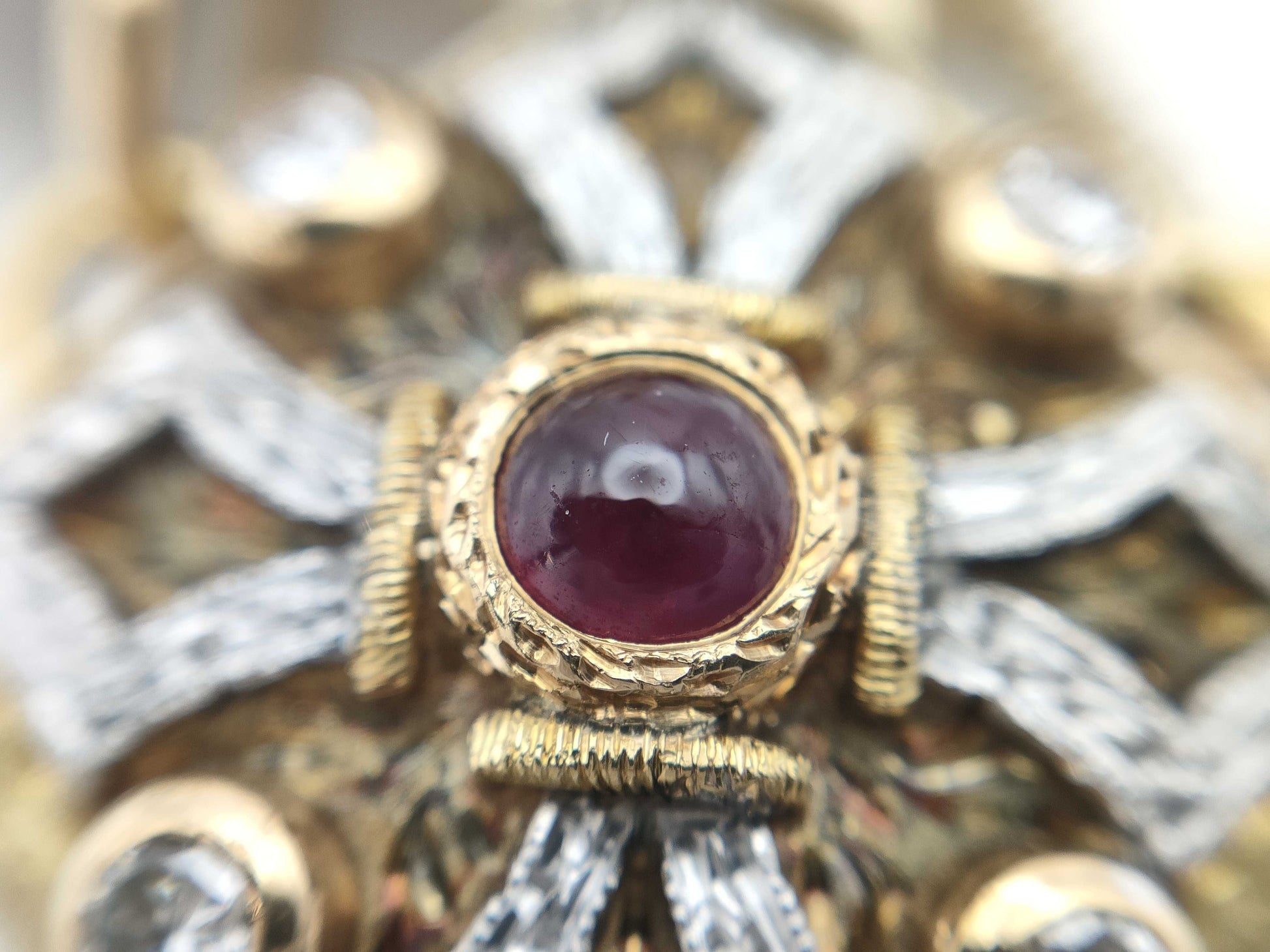 CAZZANIGA Perfume Bottle, Ruby and Diamond, 750, 50.9g, Earrings 
