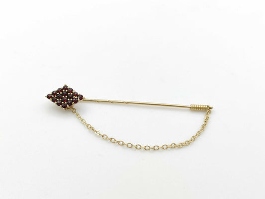 Garnet 585 2.4g Tie Pin/Cufflinks 
