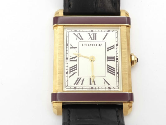 Cartier Tank Chinoise WGTA0204 4429499891DY Manual Winding 18K Gold Women's Watch