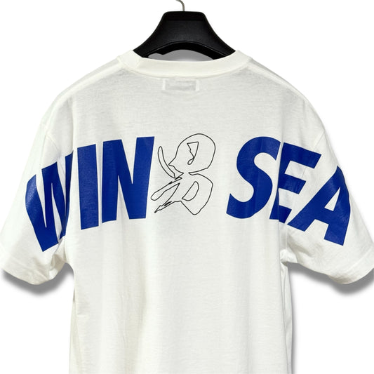 Unused 22SS Kitashinagawa Onsen Tenjinyu x WIND AND SEA Back Logo T-Shirt, Size M, Shoulder 50cm x Sleeve 22cm x Width 55cm x Length 70cm