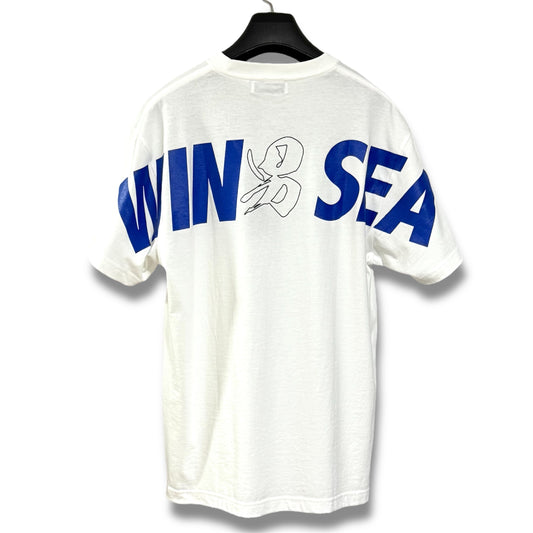 Unused 22SS Kitashinagawa Onsen Tenjinyu x WIND AND SEA Back Logo T-Shirt, Size M, Shoulder 50cm x Sleeve 22cm x Width 55cm x Length 70cm