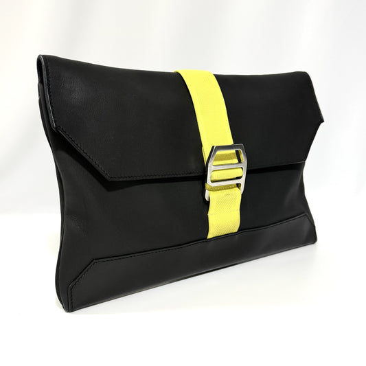 HERMES City Slide Taurillon Cristobal Vache Hunter X Stamp Clutch Bag W33cm x H22cm x D1.5cm