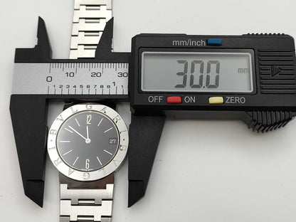 BVLGARI BB30SSD F53392 Quartz Black Dial Women's Watch