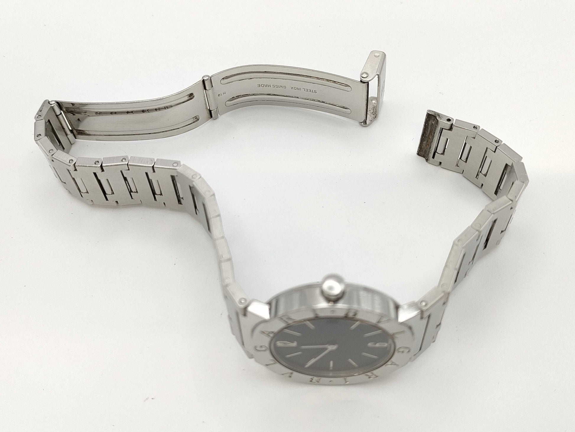 BVLGARI BB30SSD F53392 Quartz Black Dial Women's Watch
