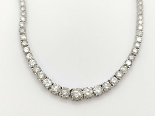 D15.12ct Pt900/K18WG 24.9g Necklace 