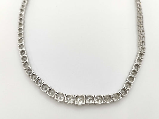D15.12ct Pt900/K18WG 24.9g Necklace 