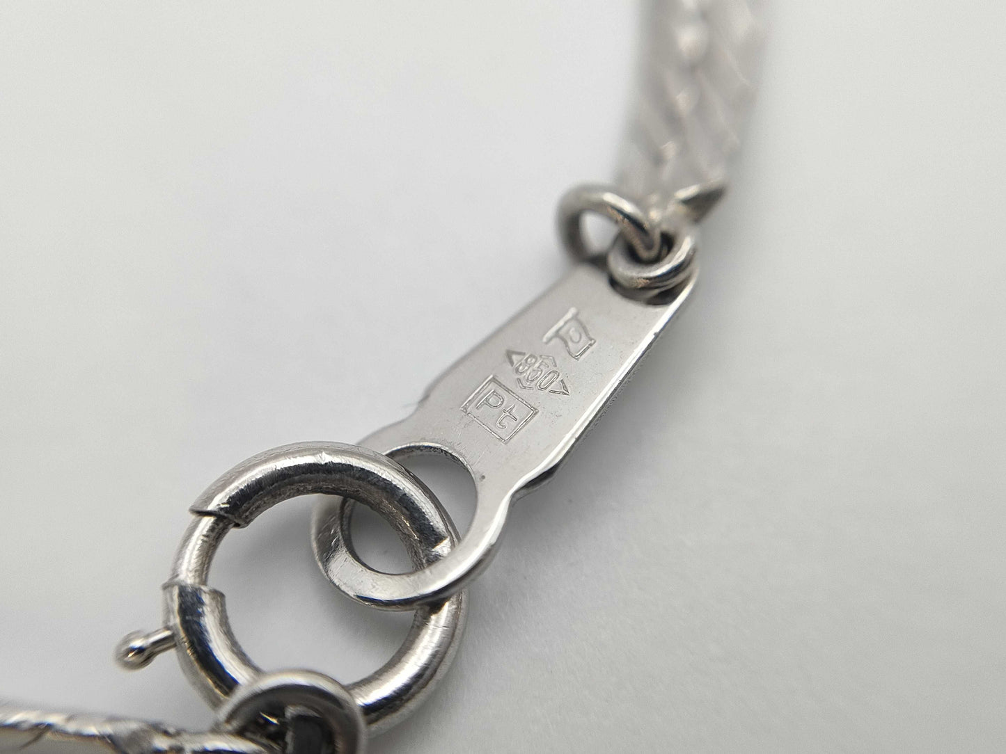 E9.86ct D3.90ct PT900/PT850 25.6g Necklace 