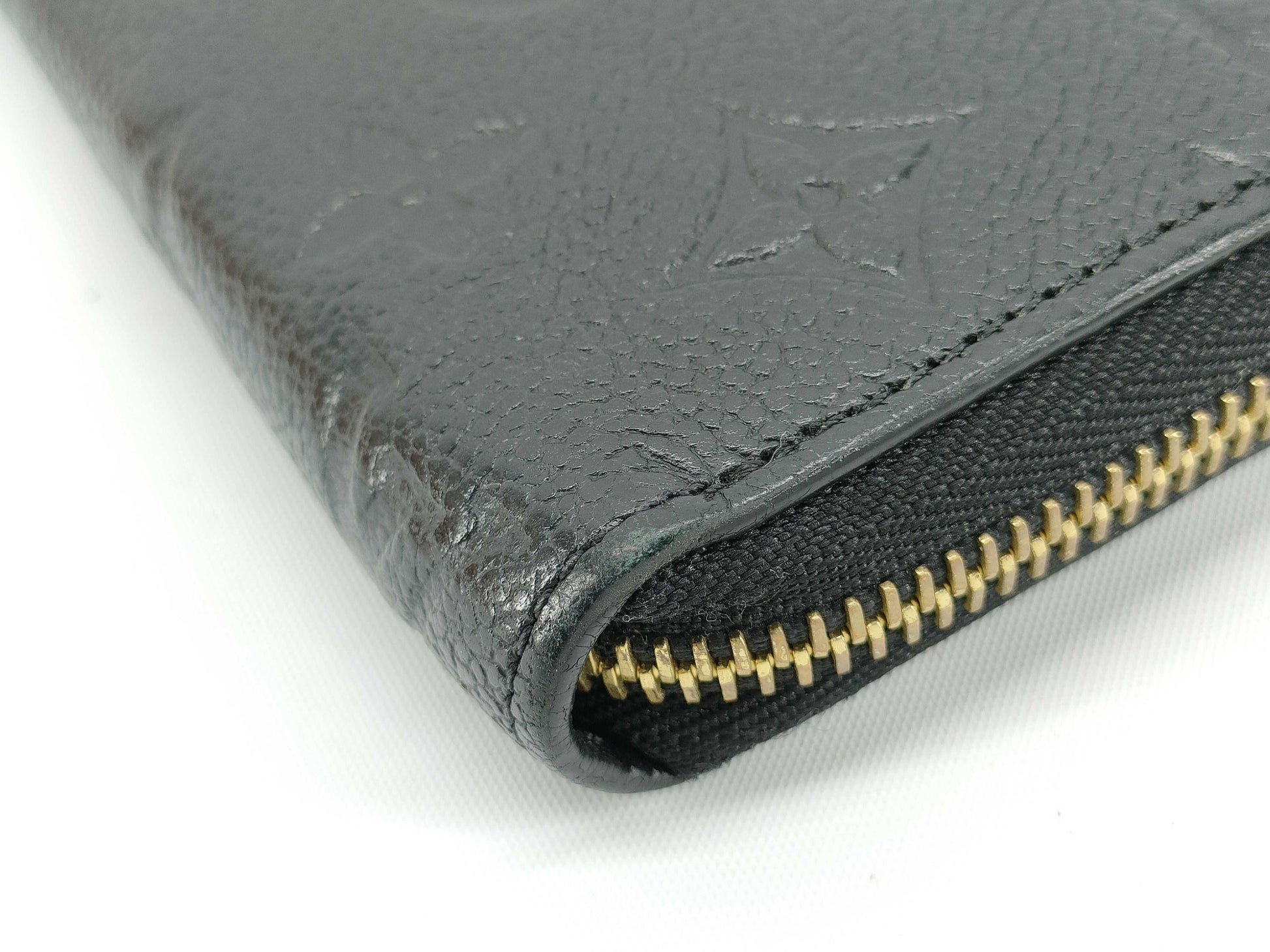LOUIS VUITTON RFID Unverified SP3110 Louis Vuitton Monogram Empreinte Zippy Wallet Noir Round Zipper Long Wallet Black M60571 Wallet