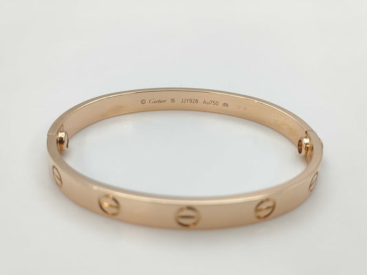 Cartier New Love Bracelet #15 PG Au750 28.1g Bracelet/Bangle 