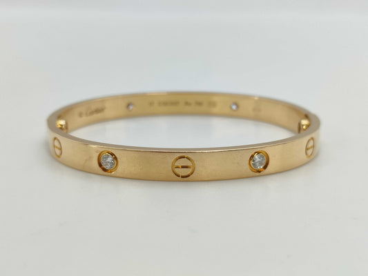 Cartier New Love Bracelet #17 4PD Au750 31.2g Bracelet/Bangle 