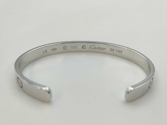 Cartier Love Open #16 1PD WG 750 22.2g Bracelet/Bangle 