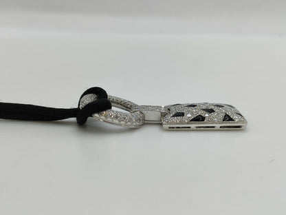 Cartier Panthère Onyx Diamond Necklace in WG 750 