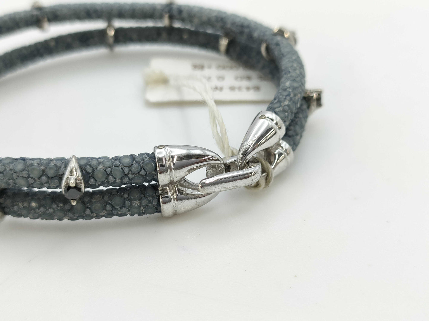 Sting HD SV/Leather Bracelet with Colored Stones 0.7 12.6g Bracelet/Bangle
