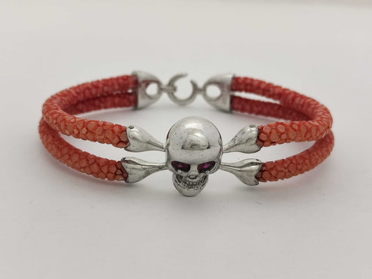 Sting HD SV Bracelet with Skull Motif B430RDPSRU 16.9g Bracelet/Bangle