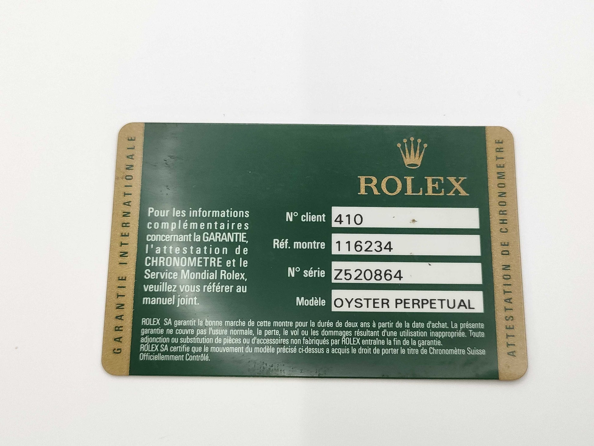 ROLEX 116234 Z520864 Silver Roman Men's Watch