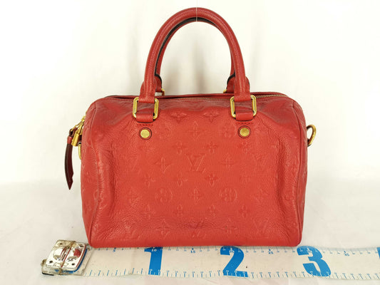 LOUIS VUITTON AH2184 Monogram Empreinte Louis Vuitton Empreinte Speedy 25 Boston Bag