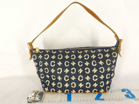 CELINE Macadam Denim Accessory Pouch