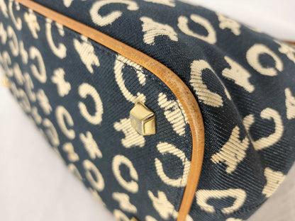 CELINE Macadam Denim Accessory Pouch