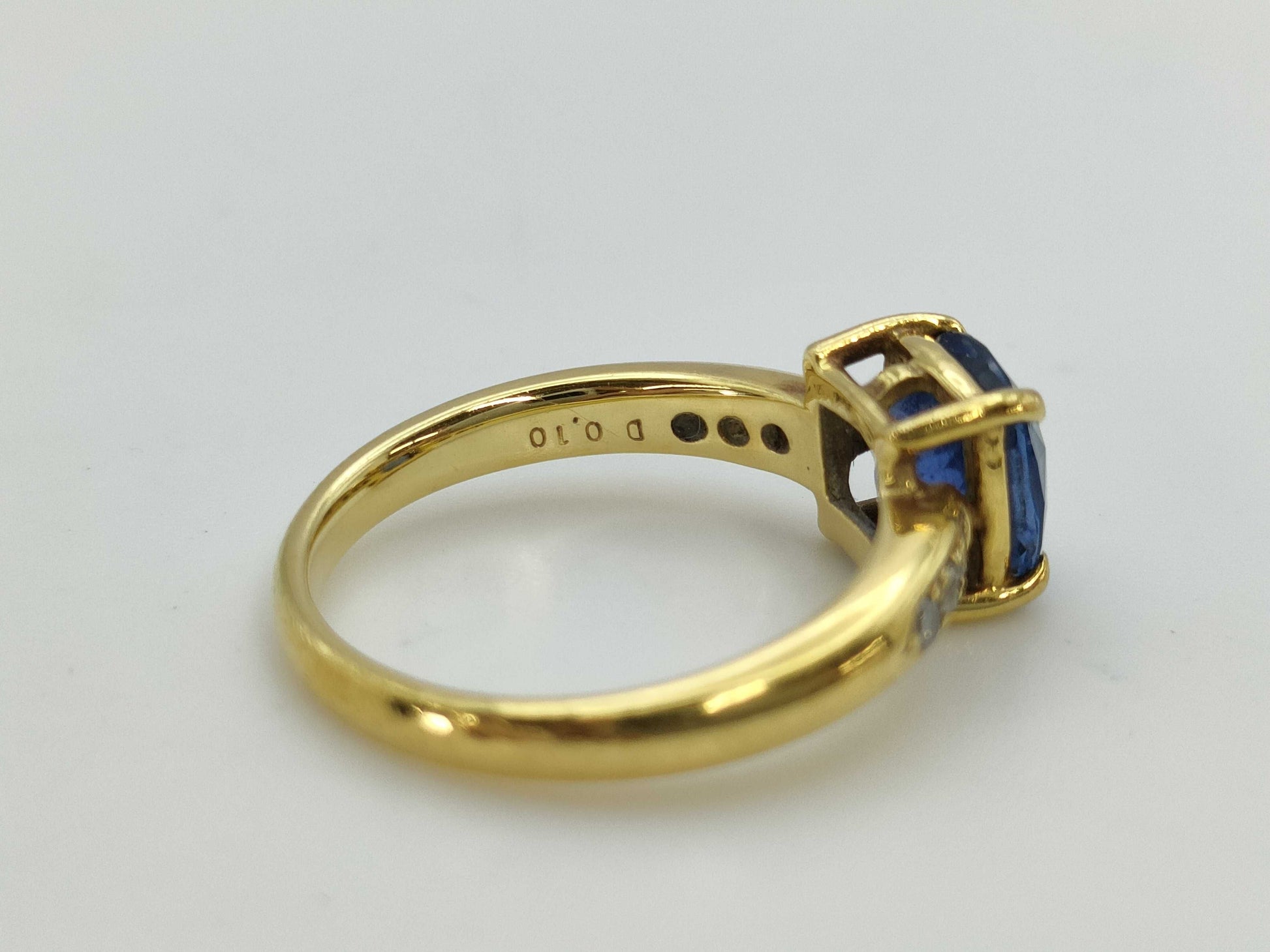 S2.24ct D0.10ct K18 4.6g Ring 