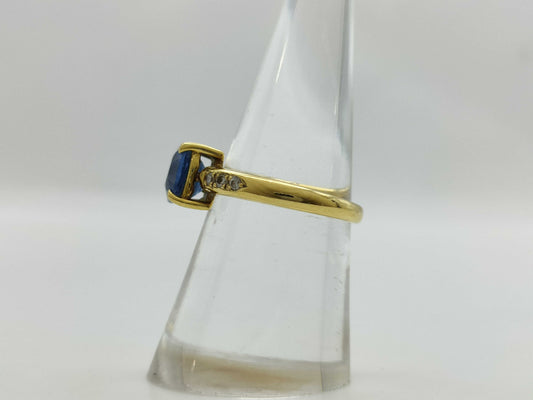 S2.24ct D0.10ct K18 4.6g Ring 