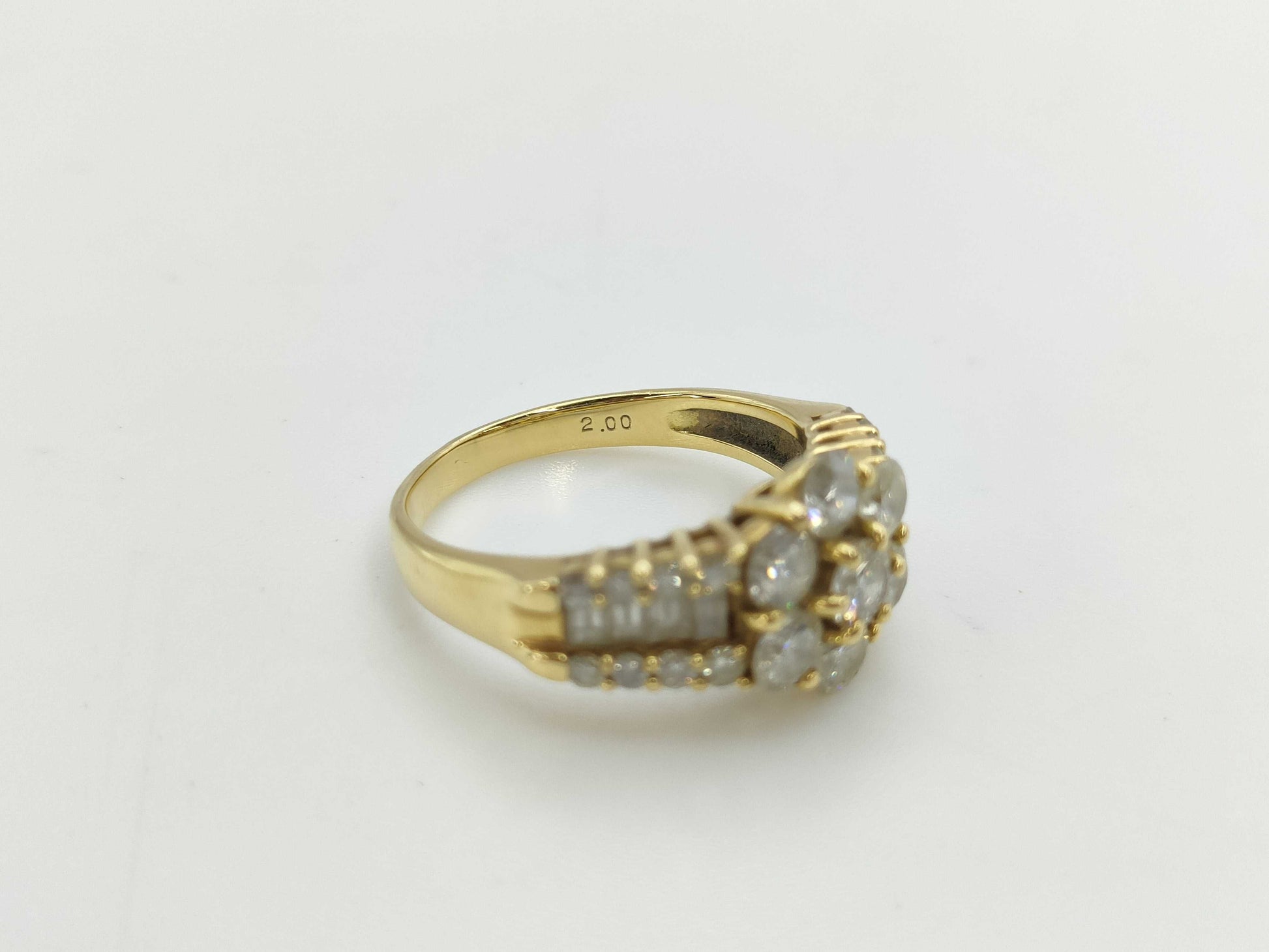 D2.00ct K18 4.6g Ring 