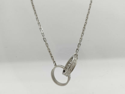 Cartier Baby Love Diamond Necklace in WG 750, 6.9g 