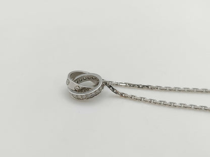 Cartier Baby Love Diamond Necklace in WG 750, 6.9g 