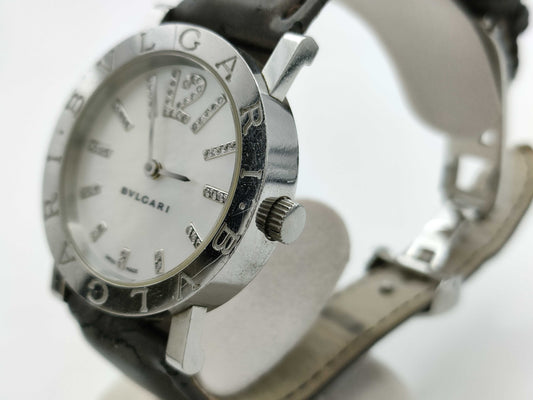 BVLGARI BB33SL D14882 Automatic Shell Dial Boys' Watch