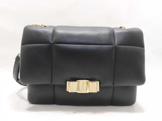Salvatore Ferragamo Vara Vara Ribbon Chain Shoulder Bag
