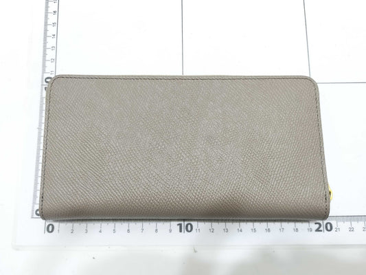 Celine Unused Round Zip Wallet Etoupe Wallet