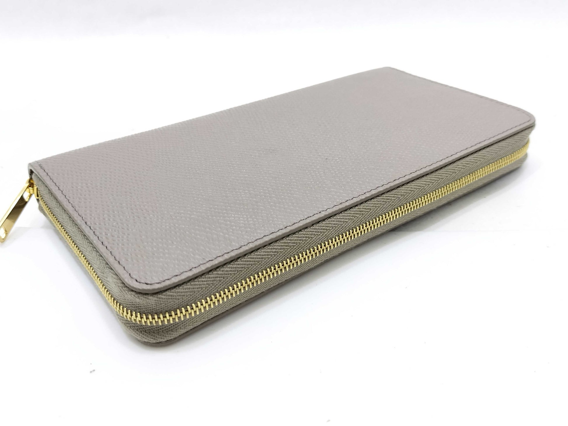 Celine Unused Round Zip Wallet Etoupe Wallet